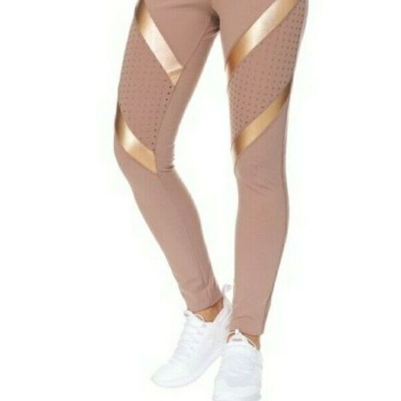 NWT BSP Gold & Blush Leggings - Picture 2 of 6